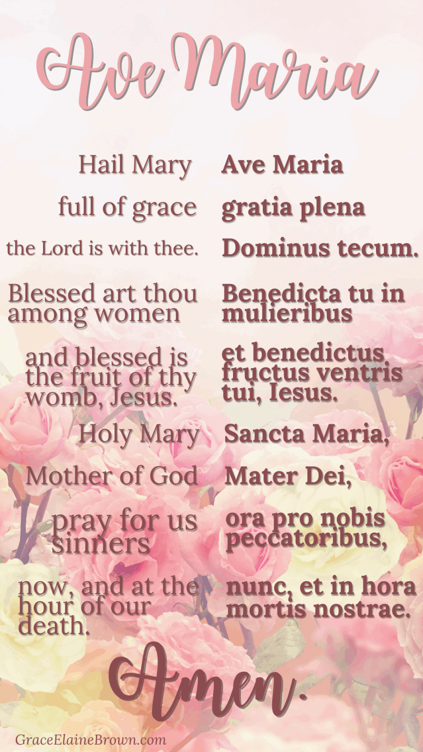 7 Free Catholic Wallpapers To Help You Learn the Latin Our father and ...